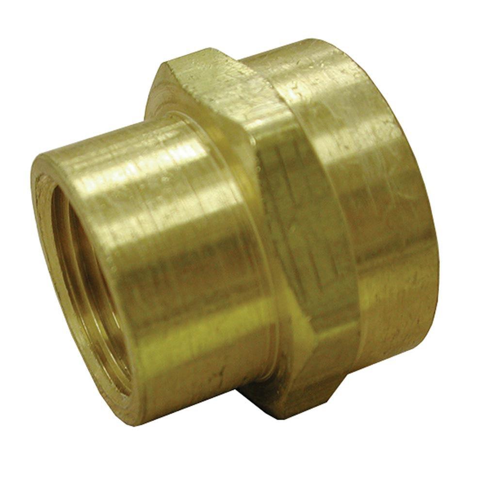 3/4 in. FHT x 1/2 in. FIP Brass Garden Hose Adapter 