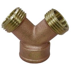 3/4 x 3/4 in. Brass Garden Hose Wye