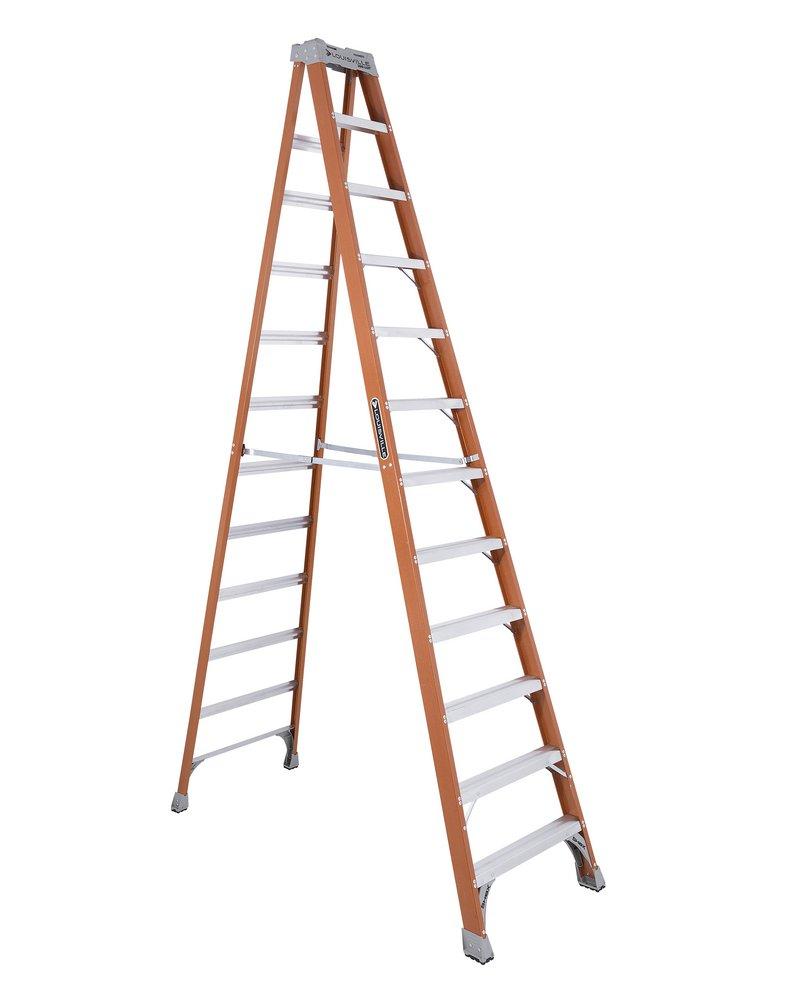 Louisville Ladder Orange 31-9/16 in. 300 lbs. Fiberglass Step Ladder 