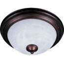 Maxim Lighting&reg; Oil Rubbed Bronze 11-1/2 in. 2-Light Flushmount with Marble Glass Shade 