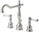 Widespread Lavatory Faucet with Double Lever Handle in Polished Nickel