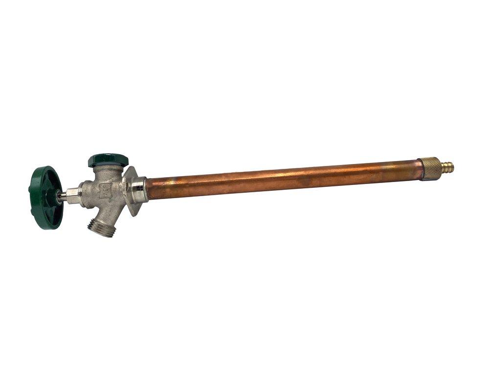 Champion-Arrowhead Brass Brass 1/2 x 3/4 in. Barbed x Threaded Wall Hydrant 