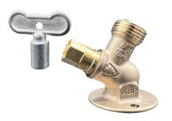 Flanged Brass 1/2 x 3/4 in. Sillcock