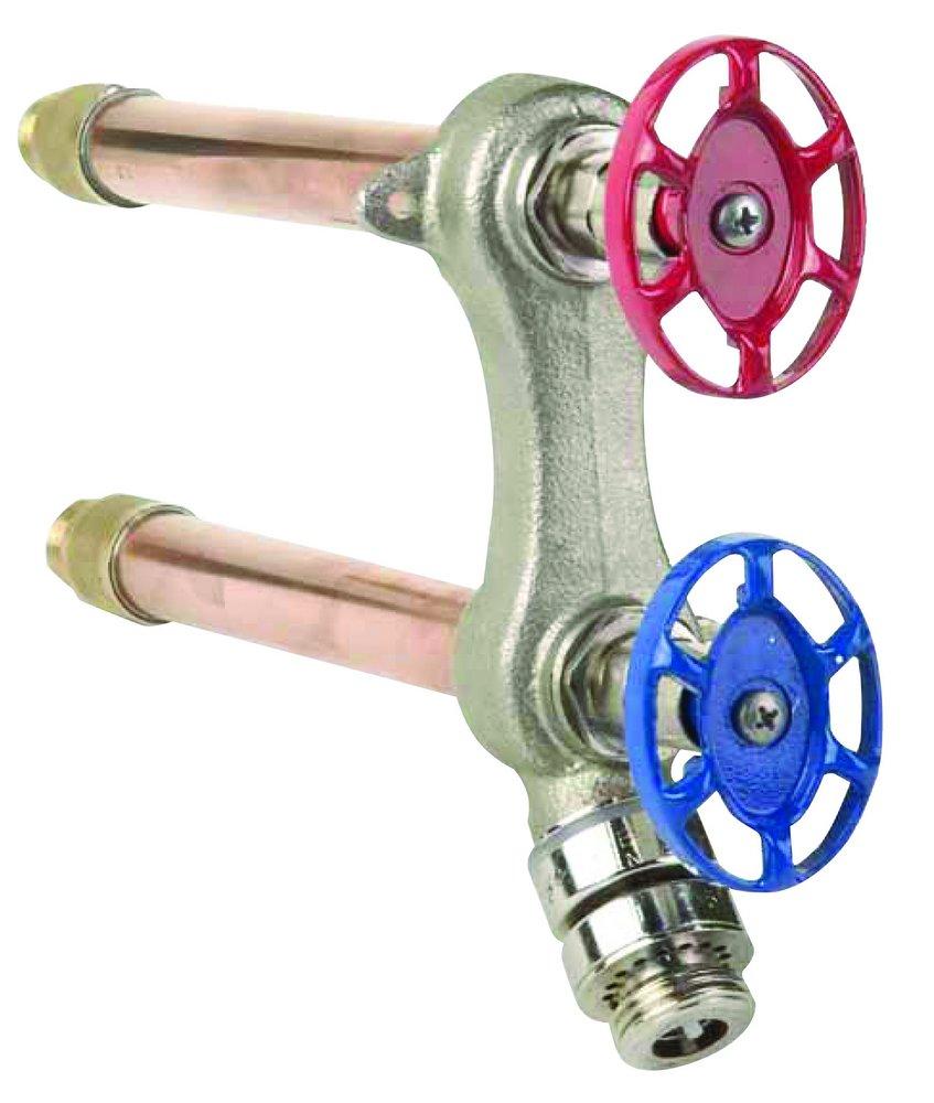 Arrowhead Brass And Plumbing Nickel Plated Frost-proof Brass Copper Sweat and MIP Sillcock 