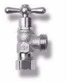Arrowhead Brass And Plumbing Satin Nickel 1/2 in. Compression Brass Washing Machine Valve 