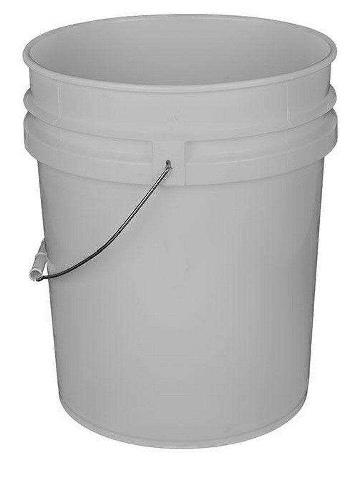 Barrel Accessories & Supply White 5 gal Open Head Plastic Pail 