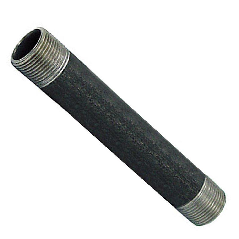 18 in. Threaded Schedule 40 Standard Domestic Black Steel Welded Ready Cut Pipe 