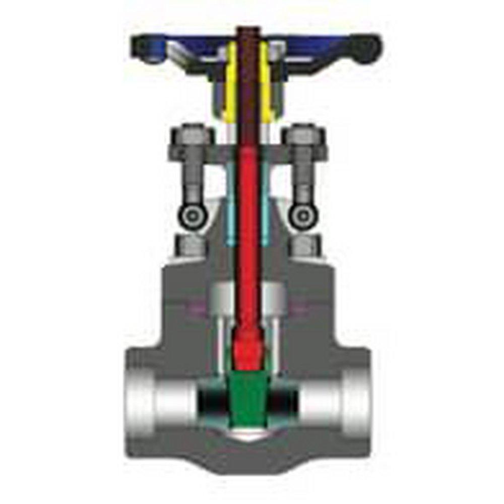 William Powell Co Forged Steel Standard Port Socket Weld Gate Valve 
