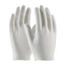 Cotton and Fabric Lisle Inspection Gloves in White