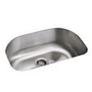 26-7/16 x 16-13/16 in. No Hole Stainless Steel Single Bowl Undermount Kitchen Sink in Luster Stainless Steel