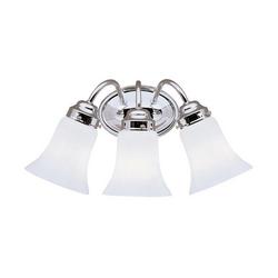 9-1/4 in. 100 W 3-Light Medium Bracket in Polished Chrome