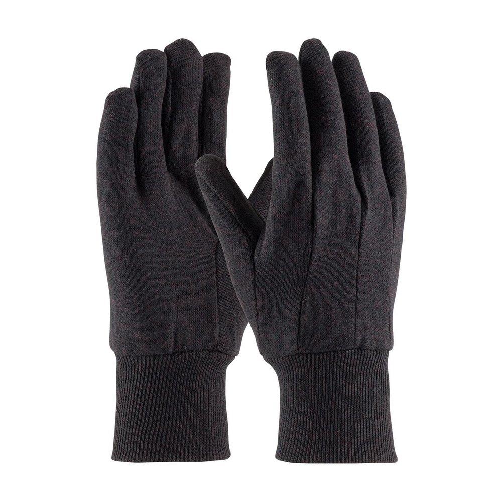 PIP® Brown Cotton and Plastic Jersey Gloves 