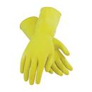 Size XL 16 mil Latex and Natural Rubber Reusable Gloves in Yellow