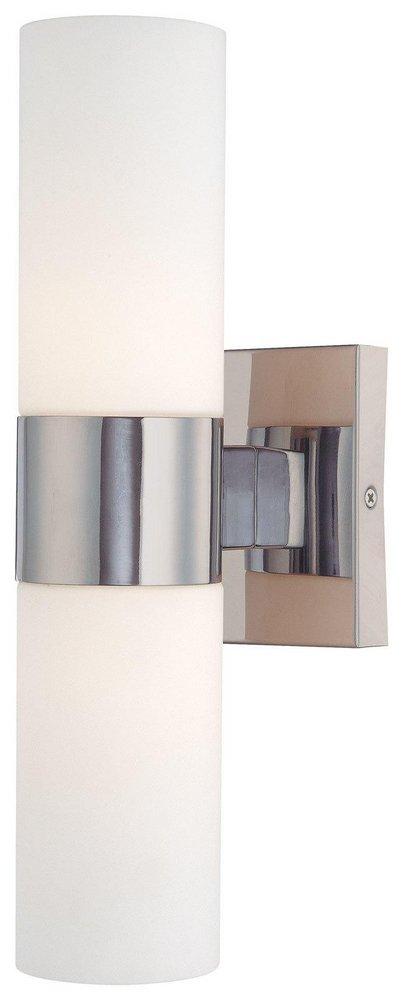 Minka Lavery Chrome 60W 2-Light Medium E-26 Incandescent Wall Sconce 