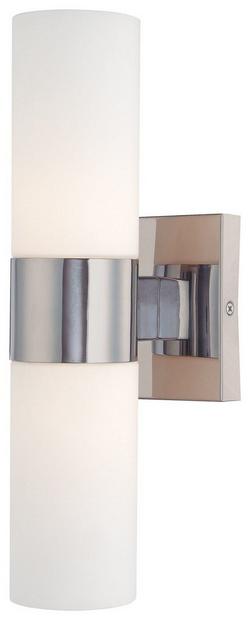 60 W 5 in. 2-Light Medium Wall Sconce in Polished Chrome