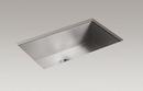 KOHLER Stainless Steel 33 x 22 in. Stainless Steel Single Bowl Dual Mount Kitchen Sink with Sound Dampening 