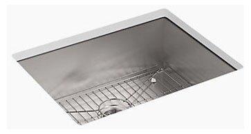 KOHLER Stainless Steel 25 x 22 in. Single Bowl Dual Mount Kitchen Sink in Stainless Steel 