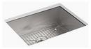 KOHLER Stainless Steel 25 x 22 in. No Hole Stainless Steel Single Bowl Dual Mount Kitchen Sink 