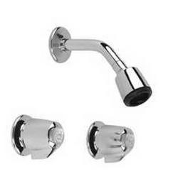 Two Handle Single Function Shower Faucet in Polished Chrome