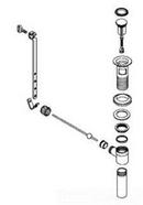 KOHLER Matte Black Drain with Overflow Bathroom Sink Drain 