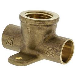 1/2 in. Sweat x Sweat x FNPT Cast Bronze Tee