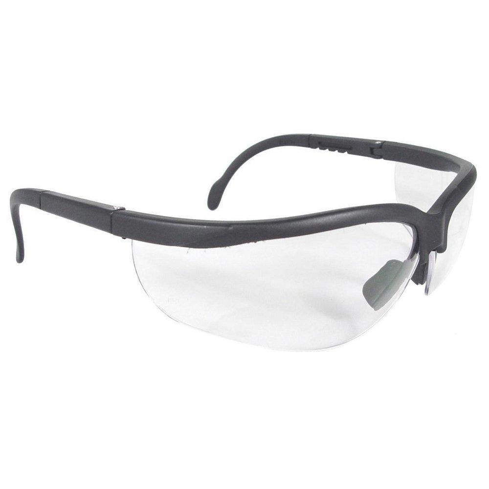 Radians Black Polycarbonate Safety Glasses with Black Frame 