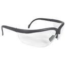 Safety Glasses Black Frame with Clear Lens