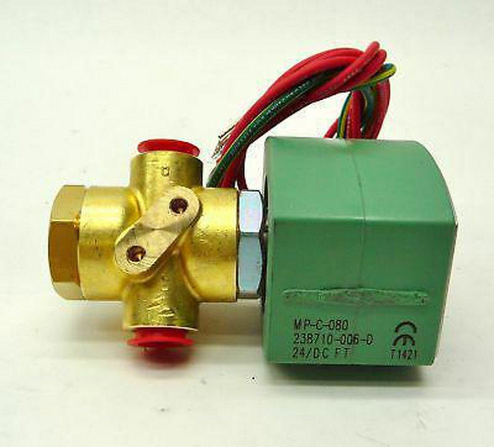 Asco Pneumatic Controls 3-Way 120V Brass Normally Closed Solenoid Valve 