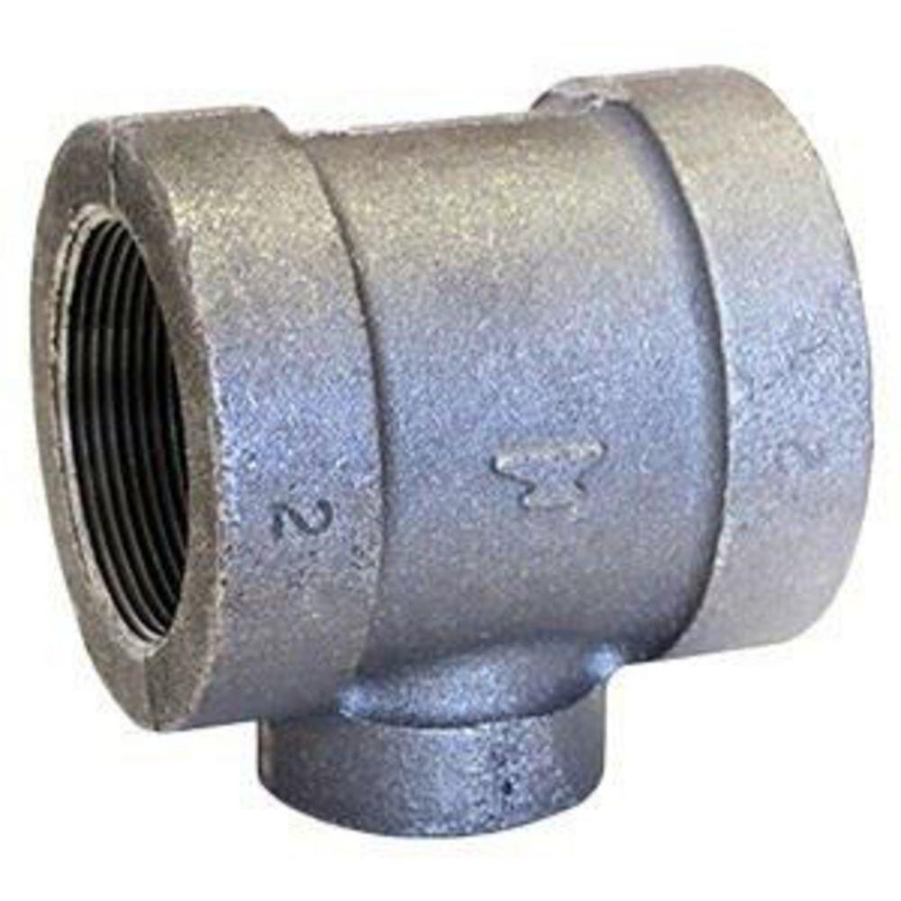 300# Domestic Black Malleable Iron Reducing Tee 