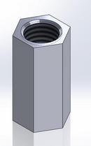 1/2 in. x 3/8 in.Galvanized Steel Reducing Rod Coupling