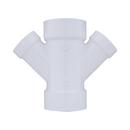 White PVC DWV Double Wye 