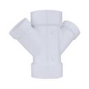 White PVC DWV Double Wye 