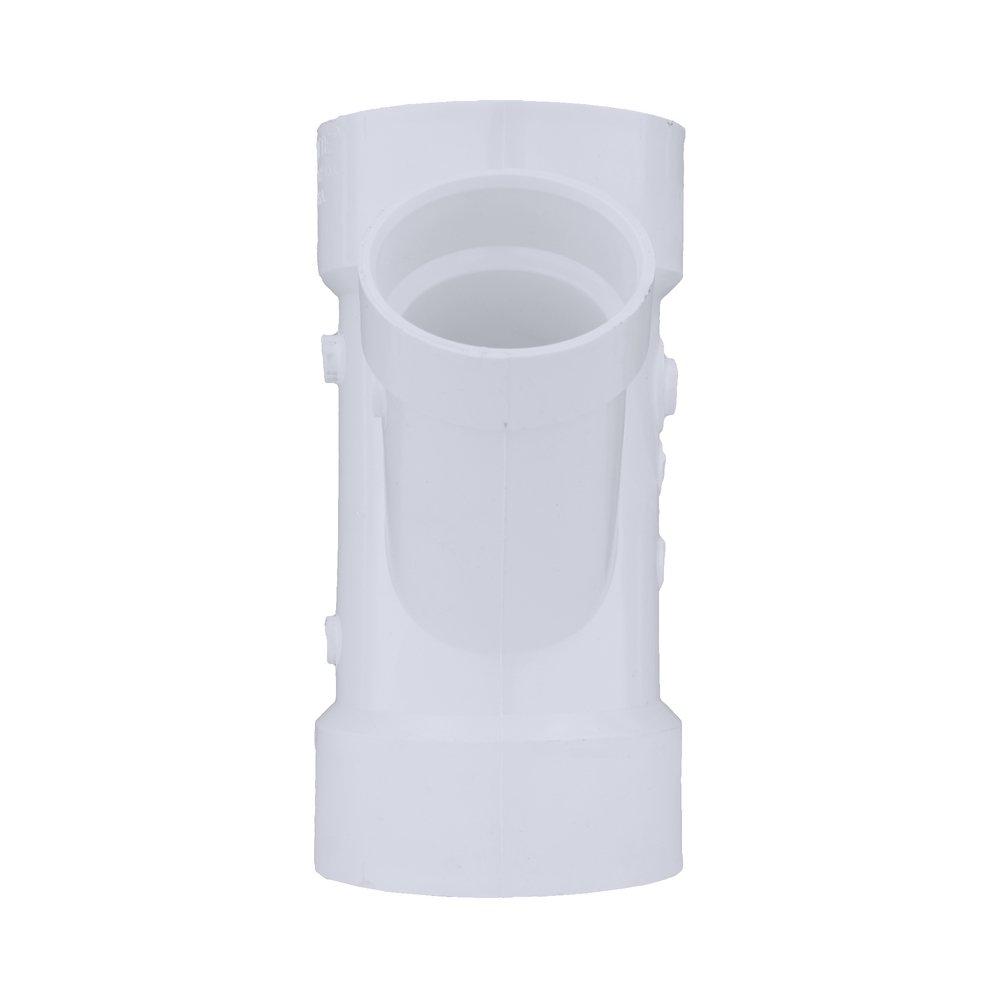 White PVC DWV Double Wye 