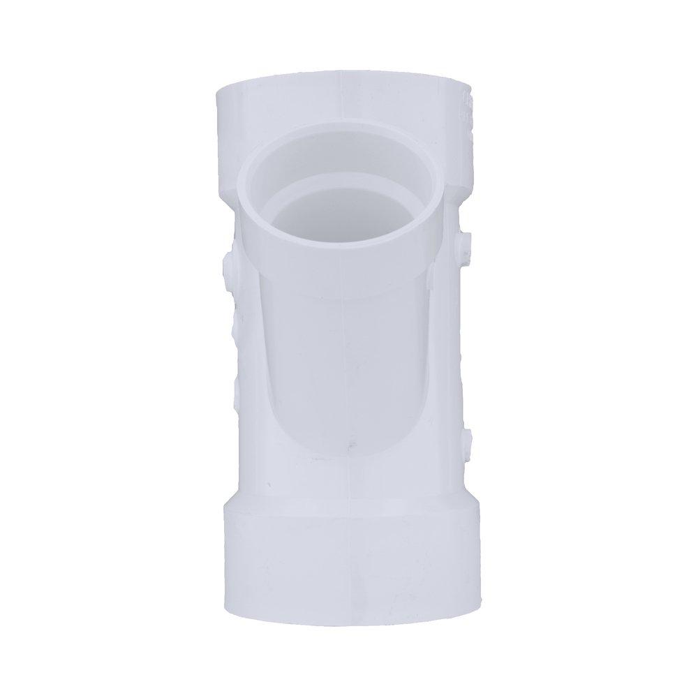 White PVC DWV Double Wye 