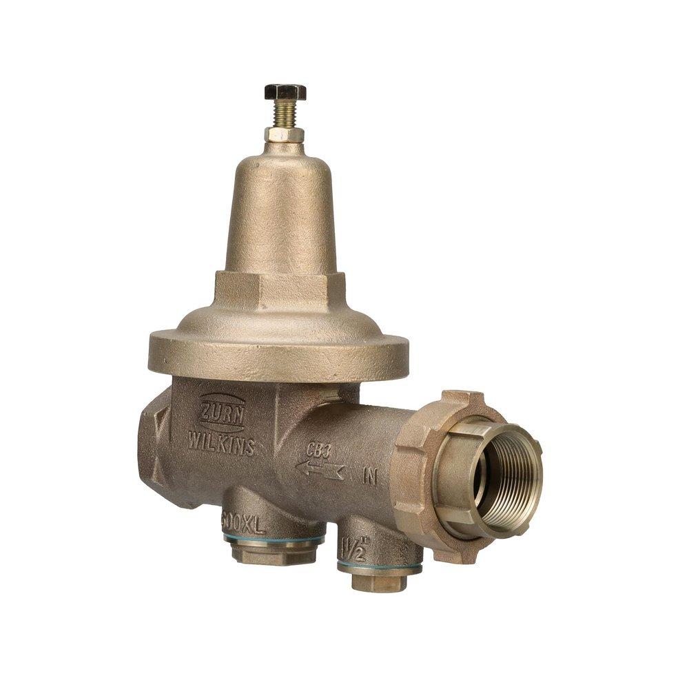 Zurn Wilkins Cast Bronze 300 psi Cast Bronze Union FNPT x FNPT High Range Pressure Reducing Valve 