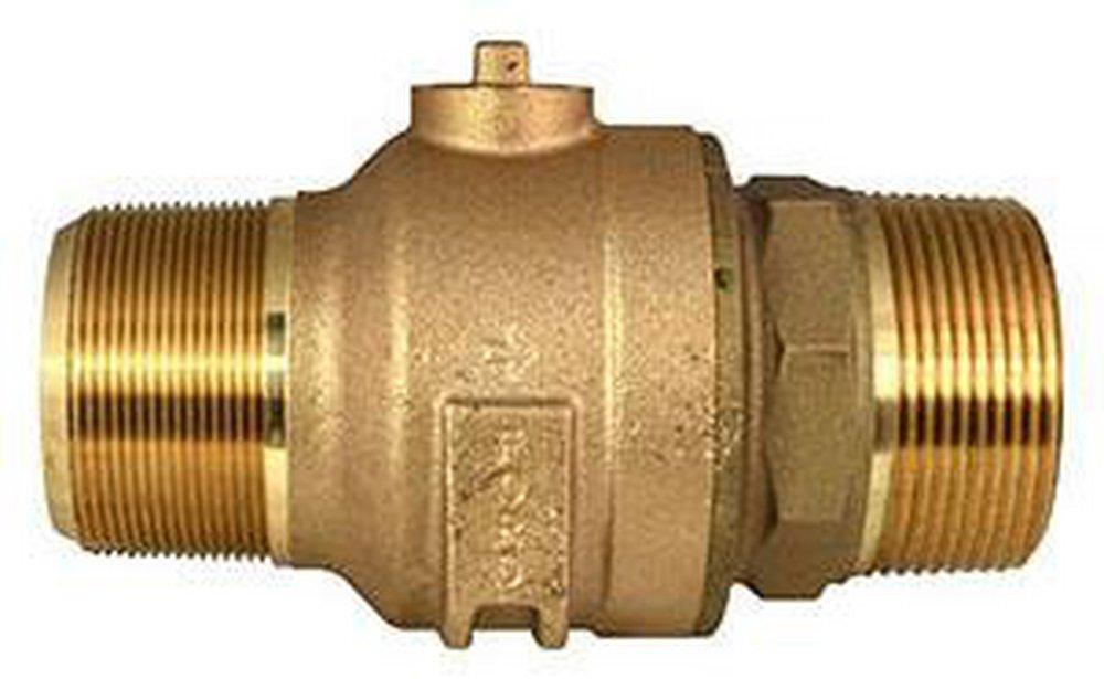 Ford Meter Box CC Taper Threaded x MIP Ball Corporation Stop 