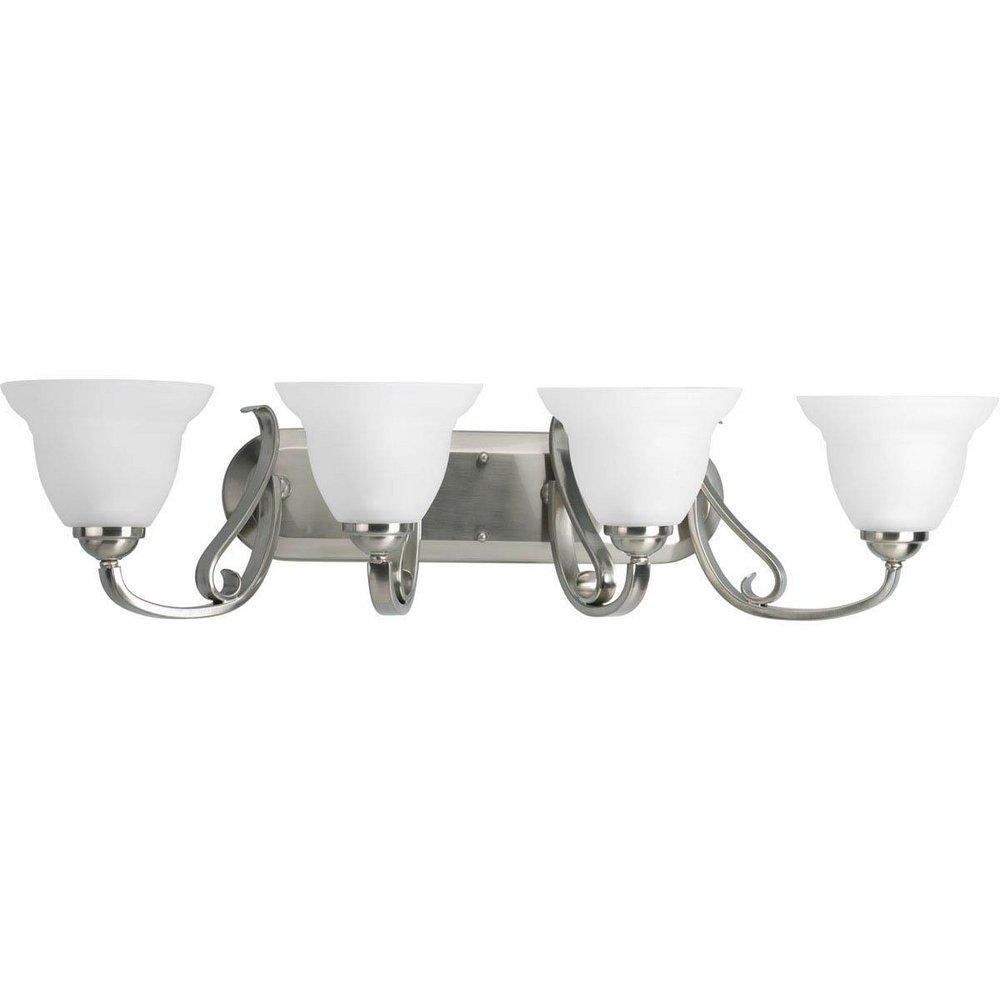Progress Lighting Brushed Nickel 4 Light Wall Bracket 