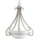 Progress Lighting Brushed Nickel 100W 3-Light Inverted Pendant 
