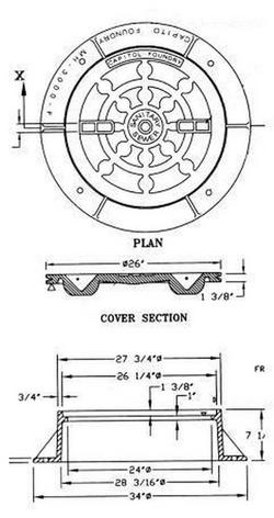 Ring & Cover Watertight SAN Sewer