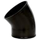 Black No Hub 45 Degree Cast Iron 1/8 Bend 