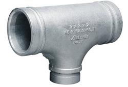 3 x 3 x 2 in. Grooved Galvanized Reducing Tee