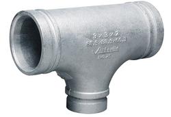3 x 3 x 2 in. Grooved Galvanized Reducing Tee