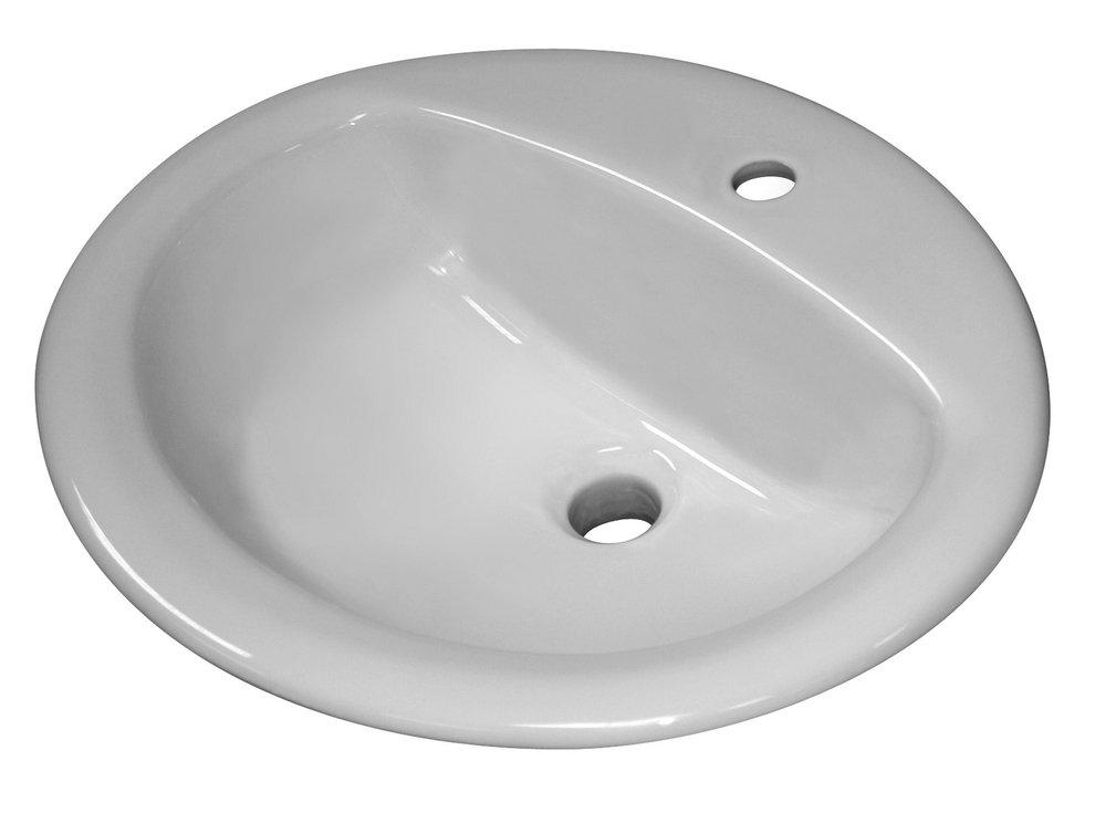 Sloan Valve White Drop-in Basin 