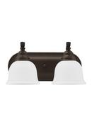 7-3/4 in. 100W 2-Light Wall and Bath Light in Heirloom Bronze
