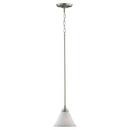 Seagull Lighting Brushed Nickel 7-3/8 in. 100 W 1-Light Medium Mini Pendant 