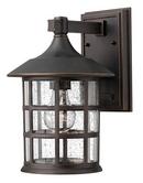 Hinkley Oil Rubbed Bronze 8 in. 100W 1-Light Medium E-26 Wall Lantern 