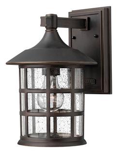 12-3/10 in. 100W 1-Light Outdoor Wall Mount Lantern in Oil Rubbed Bronze