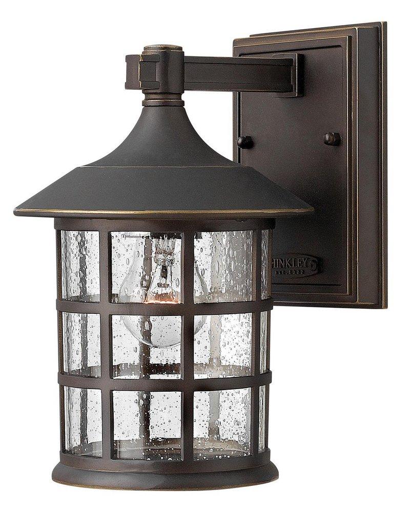 Hinkley Oil Rubbed Bronze 9-3/10 in. 75W 1-Light Outdoor Hanging Lantern 