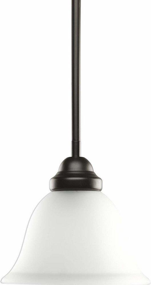 Homestyle Lighting Brushed Nickel 6-3/8 in. 100W 1-Light Incandescent Mini Pendant 