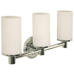 100W Triple Sconce Light in Polished Chrome